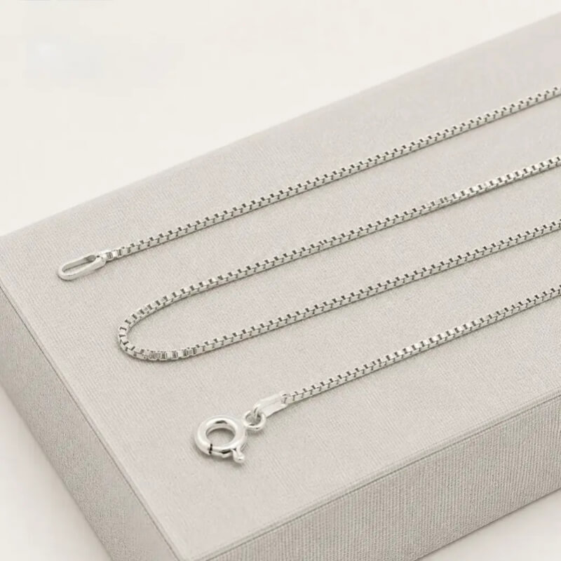 Cadena de Plata 925 Tejido Veneciano 50cm - Elegancia y Estilo