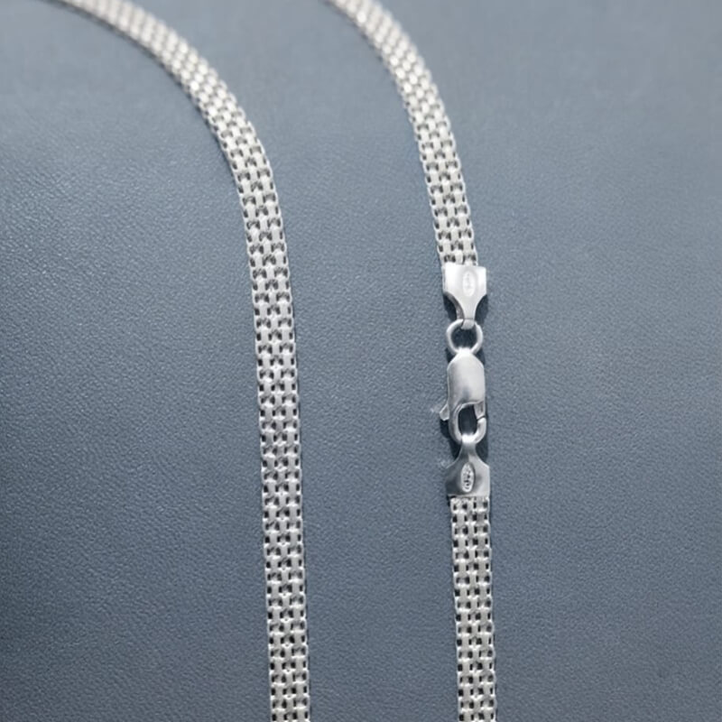 Cadena Chinesca de Plata 925 - 60 cm, 5 mm | Estilo Único y Duradero