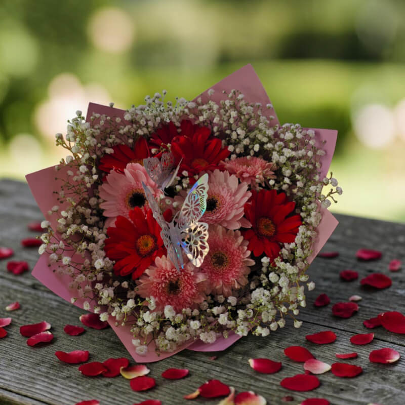 JARDÍN DE GERBERAS | Dulzura & Vuelo de Mariposa