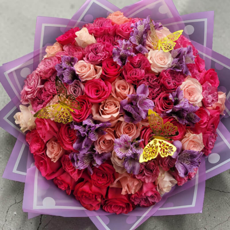 JARDÍN MÍSTICO | Mix de Rosas & Alstroemerias Luxury