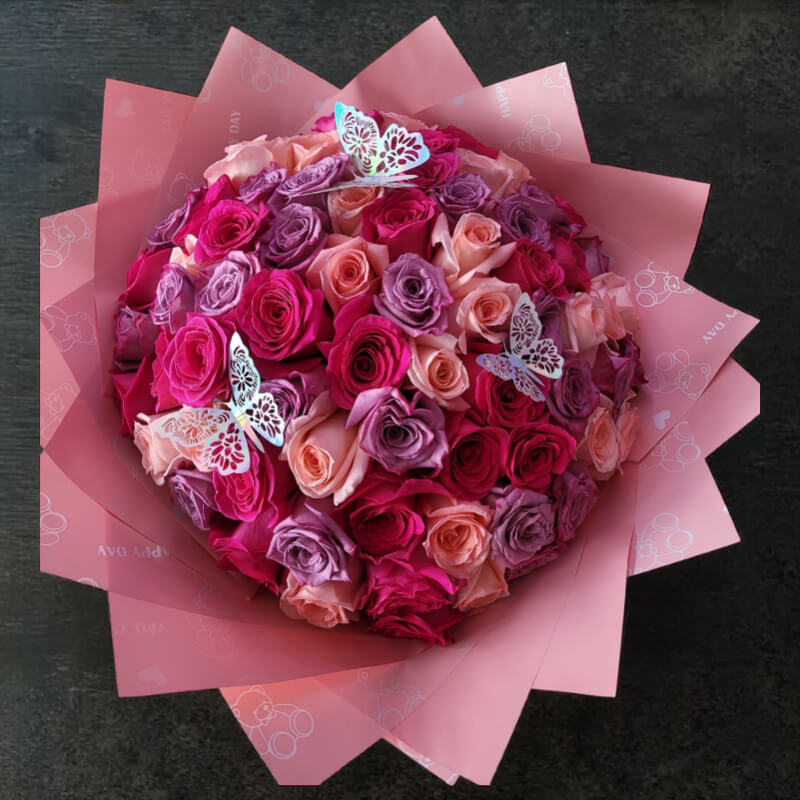 MOSAICO DE PASIÓN | Degradado de Rosas Luxury