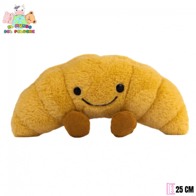 Peluche Croissant | Crusty Panadería | 25 cm | El Mundo del Peluche