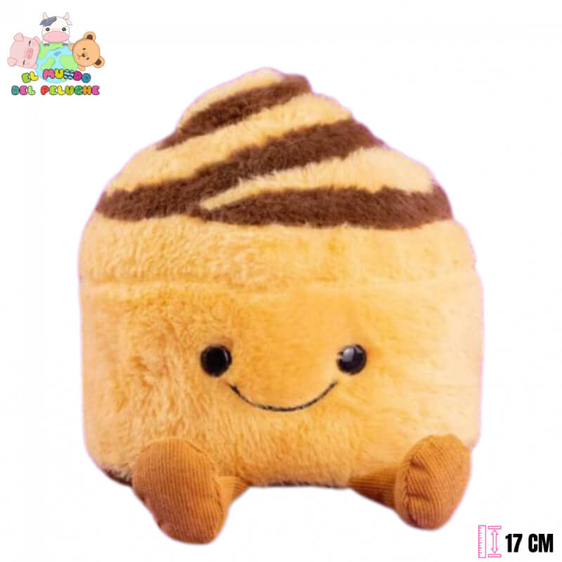 Peluche Rollo de Canela | Cinni Postre Tierno | 17 cm | El Mundo del Peluche