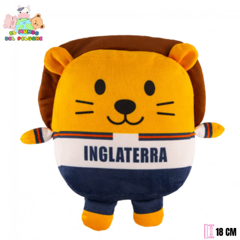Peluche Inglaterra León | Colección Mundialera | 18 cm | El Mundo del Peluche