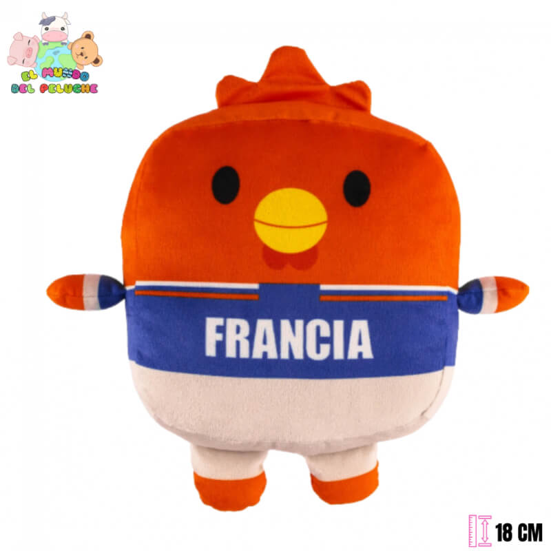 Peluche Francia Gallo Colección Mundialera | 18 cm | El Mundo del Peluche