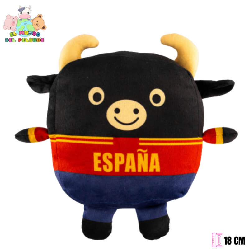 Peluche España Toro Colección Mundialera | 18 cm | El Mundo del Peluche