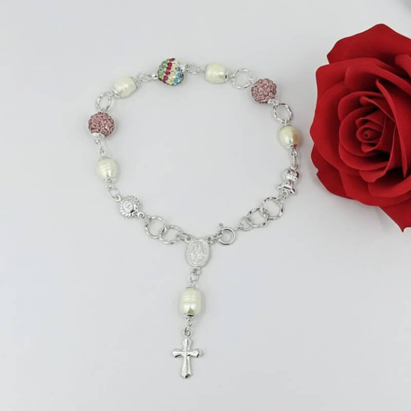 Pulsera Plata Ley 925 - Denario Bola Tutti Perla | Elegancia y Estilo Único