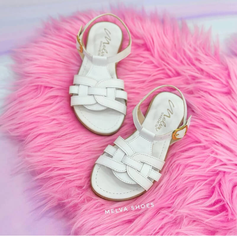 Sandalias Blancas de Niña