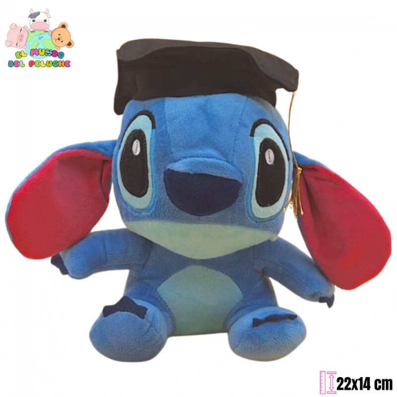 Stitch Graduado #0 | 22x14 cm | El Mundo del Peluche