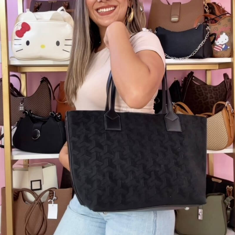 Cartera Negra Grande