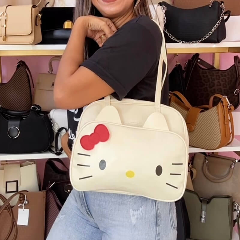 Cartera Kitty Beige