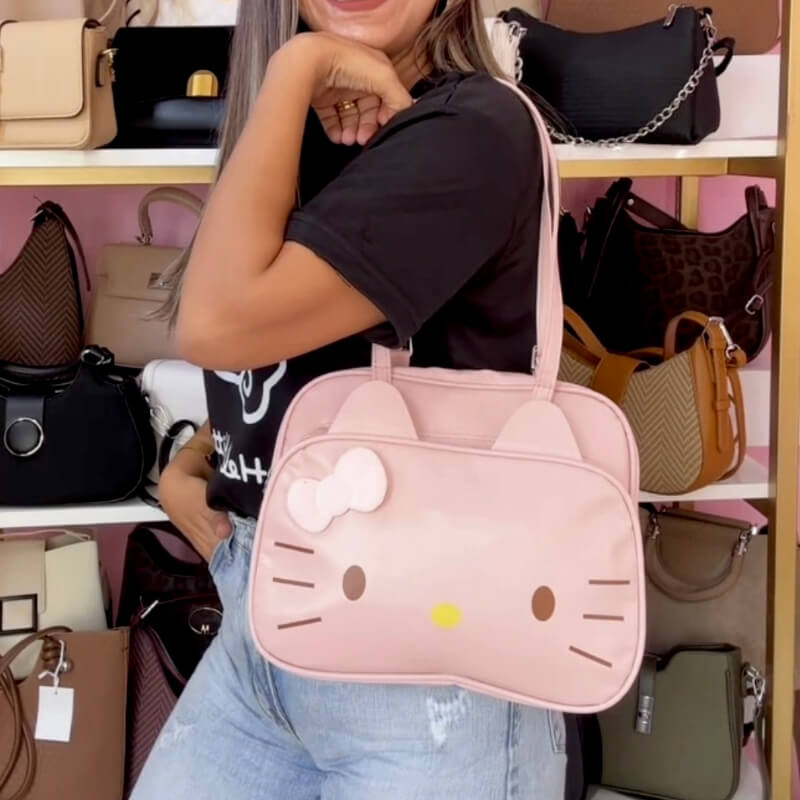 Cartera Kitty Rosada