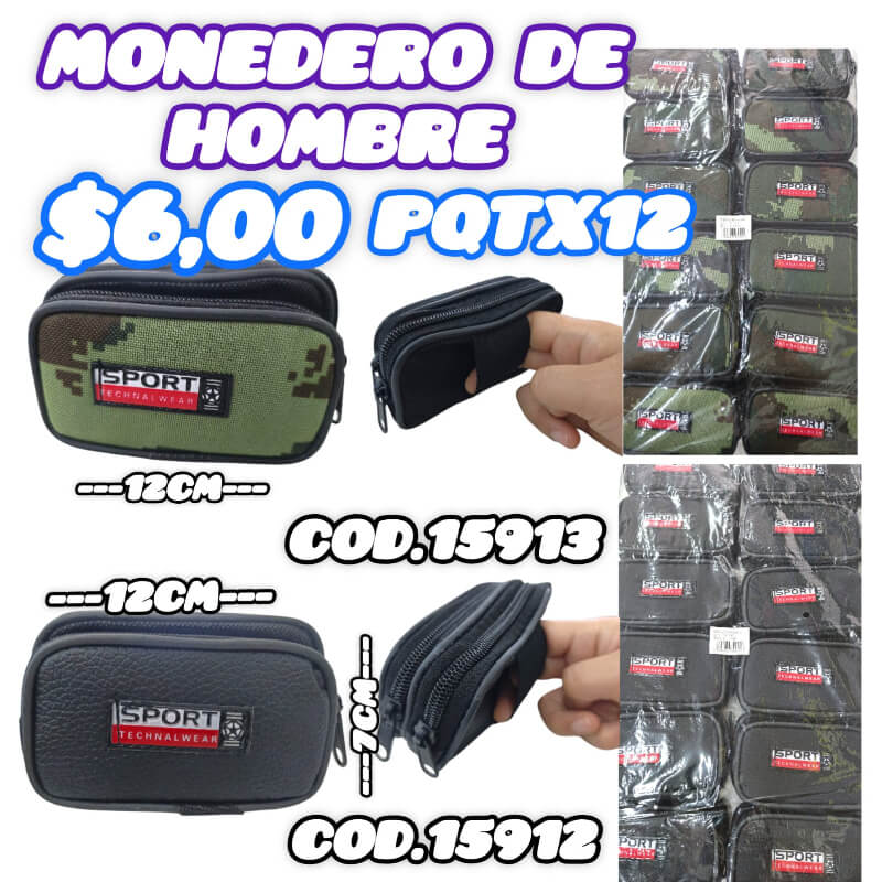 MONEDERO DE HOMBRE