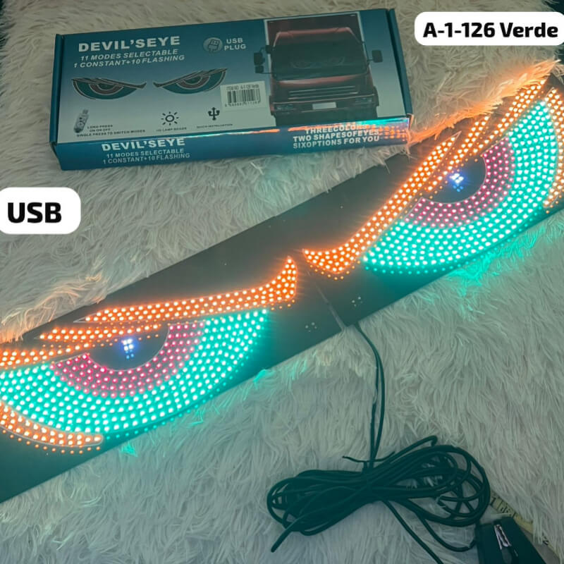 PANEL FLEXIBLE DE OJO LED VERDE