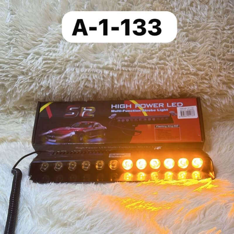 Baliza Led De Emergencia Policial 12LED AMARILLO