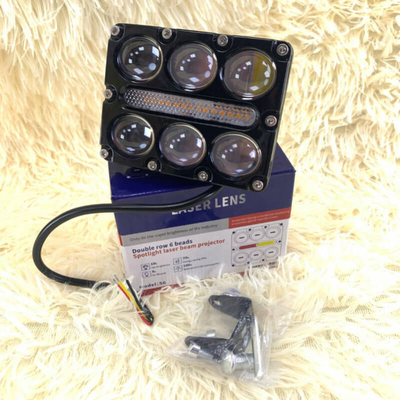 BARRA LED 6 LED BICOLOR + BALIZA 12-60V