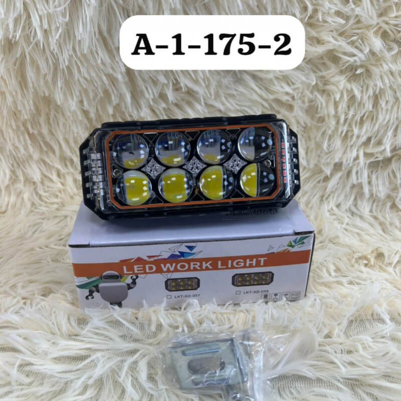 BARRA LED 8 LED BICOLOR + BALIZA 12-60V