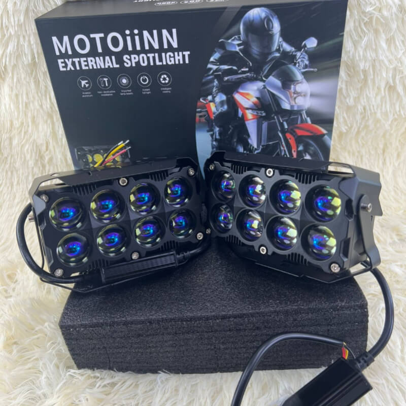 BARRA LED DE 12V A 24V 8 LUPAS TIPO CAMALION