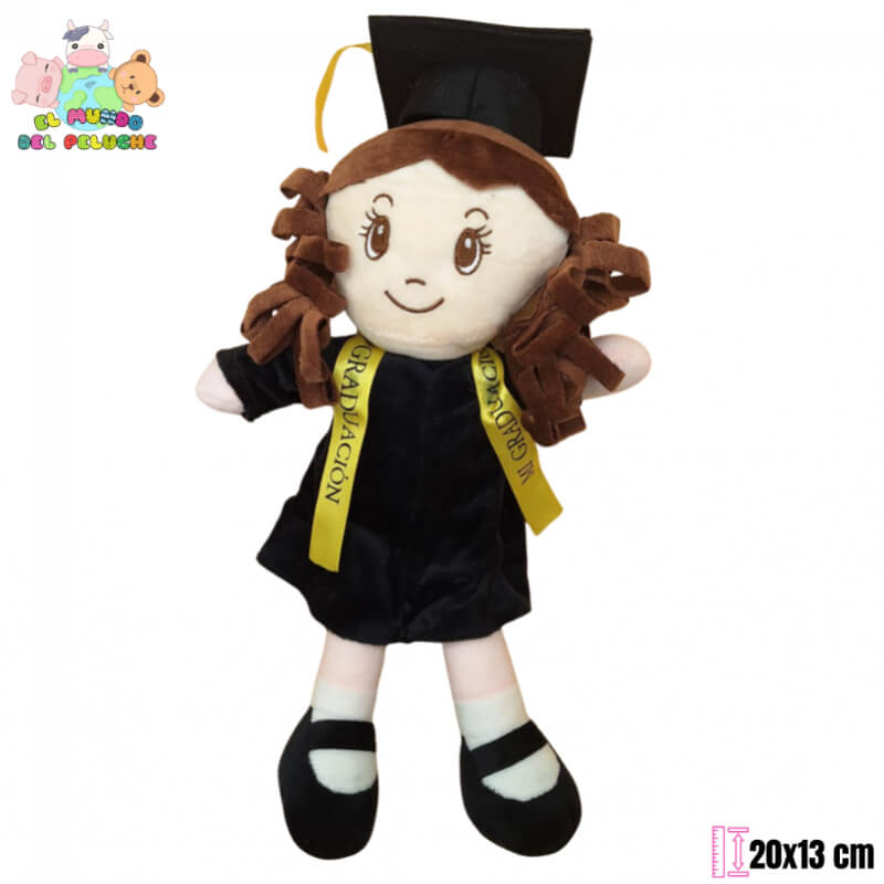 Niña Graduación | 20x13 cm | El Mundo del Peluche