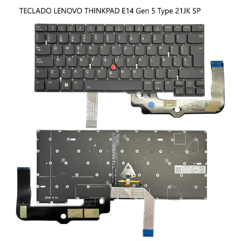 TECLADO LENOVO THINKPAD E14 Gen 5 Type 21JK SP backlit with point