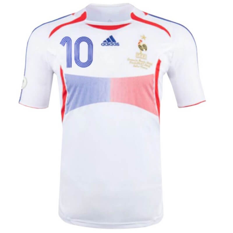 CAMISETA FRANCIA ALTERNA MUNDIAL ALEMANIA 2006 (#10 ZIDANE)