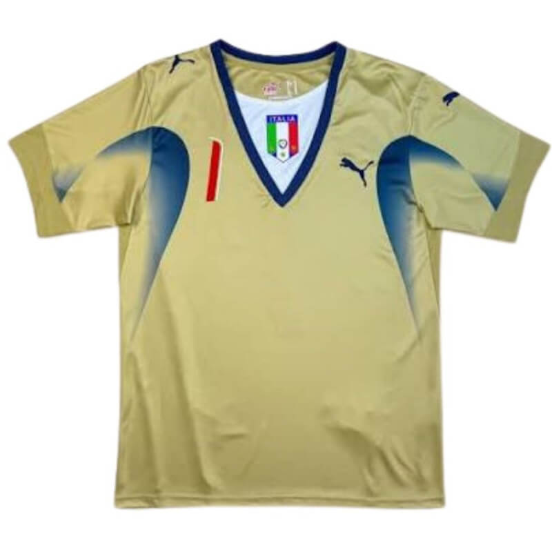 CAMISETA ARQUERO ITALIA MUNDIAL 2006 (#1 BUFFON)