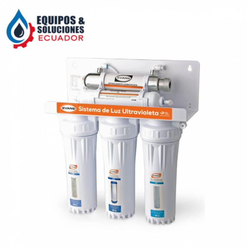 Purificador de agua de 5 etapas con luz Ultravioleta Evans| Equipos & Soluciones Ecuador