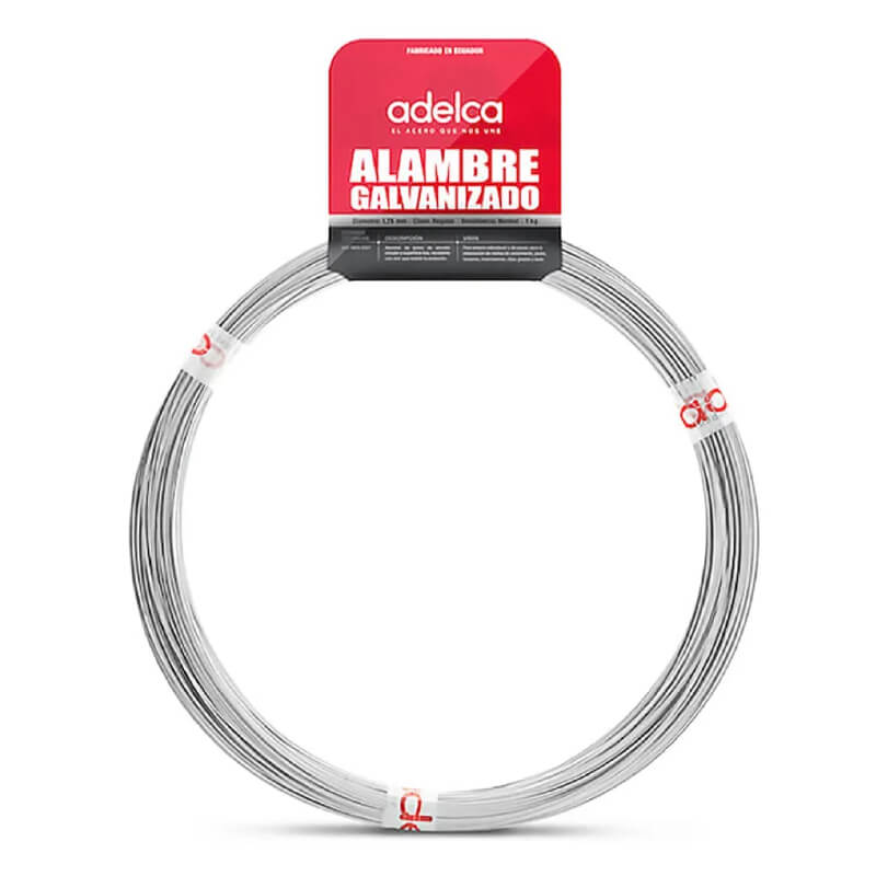 ALAMBRE GALVANIZADO (2.80MM) #12 1K ADELCA