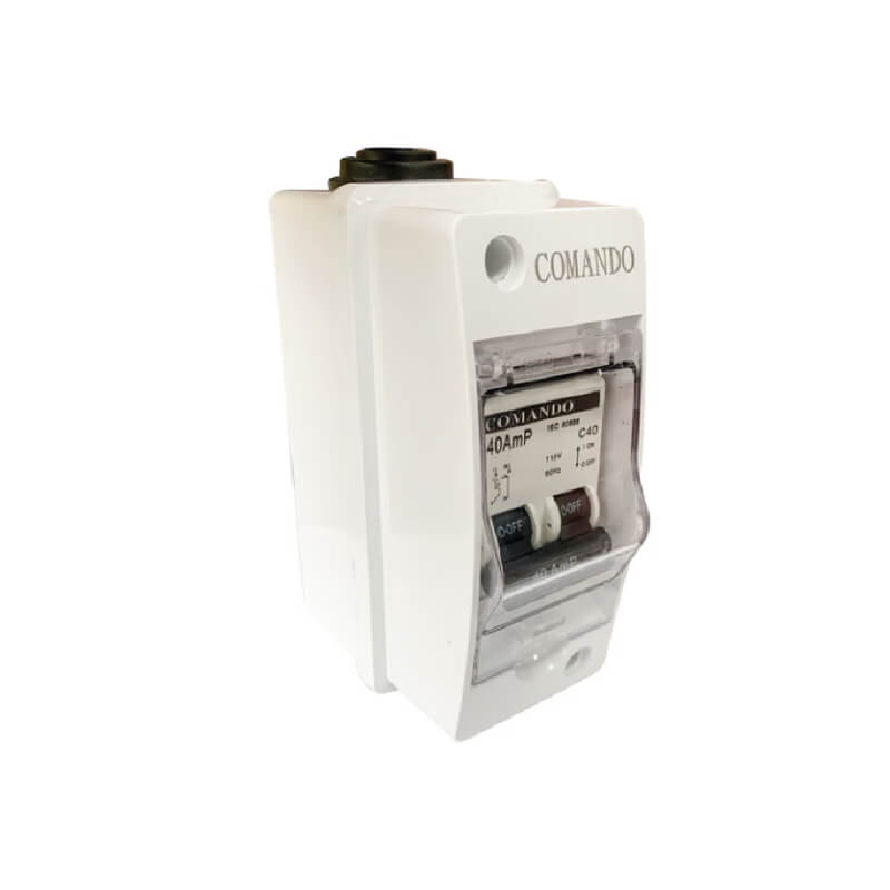 BREAKER 40A 2P PARA DUCHA BLANCO COMANDO