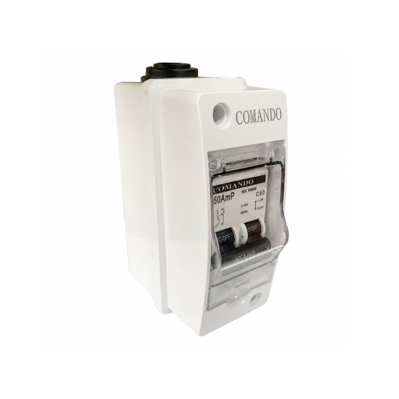 BREAKER 50A 2P PARA DUCHA BLANCO COMANDO