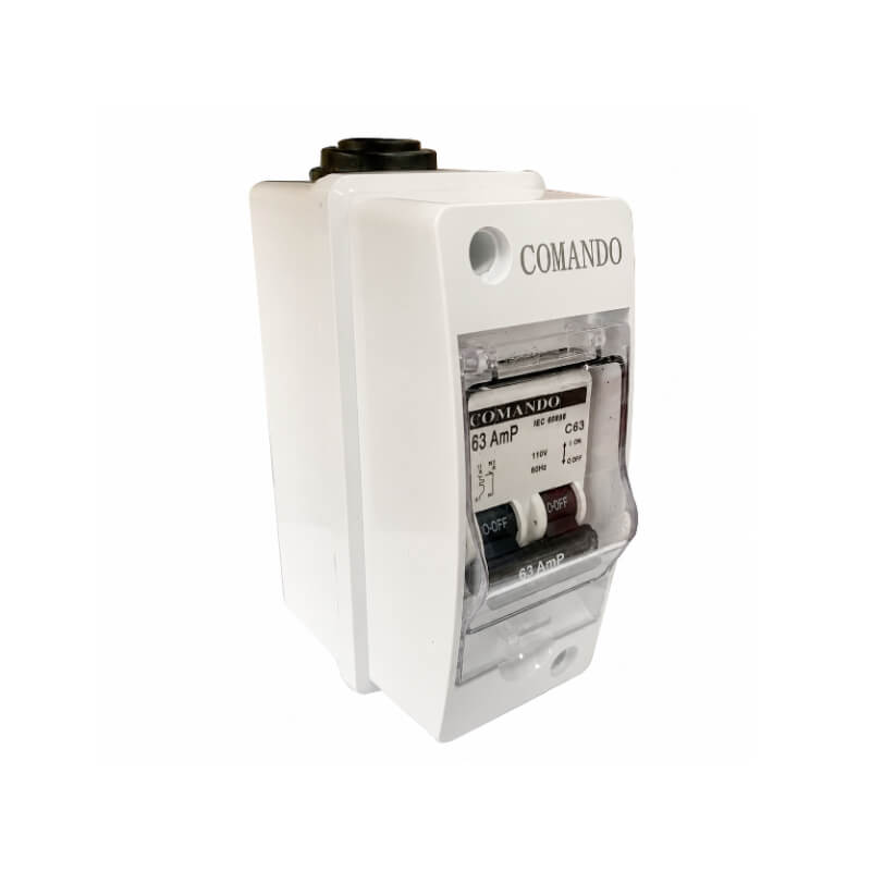 BREAKER 63A 2P PARA DUCHA BLANCO COMANDO