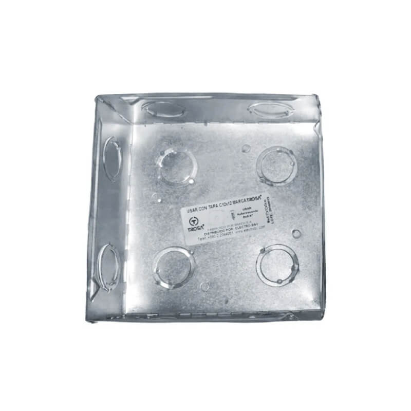 CAJETIN CUADRADO 10X10CM. METALICO