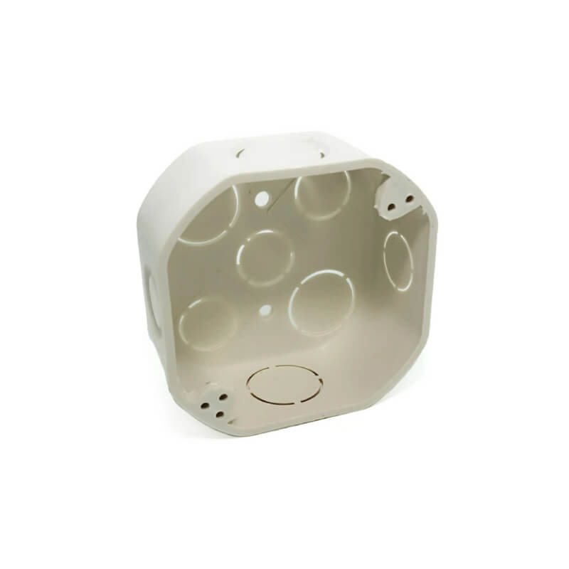 CAJETIN OCTAGONAL 4 X 4 PLASTICO