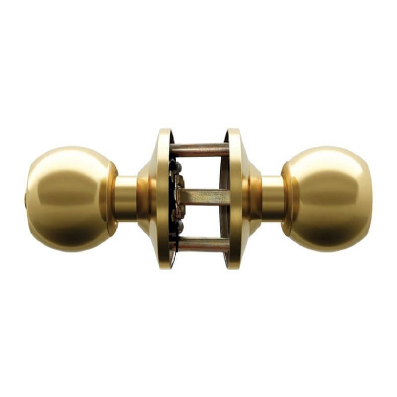 CERRADURA BAÑO POMO BP-225 BRONCE PULIDO TRAVEX