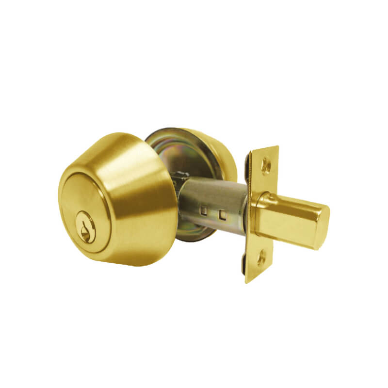 CERRADURA CERROJO LLAVE/LLAVE D102 BRONCE PULIDO TRAVEX