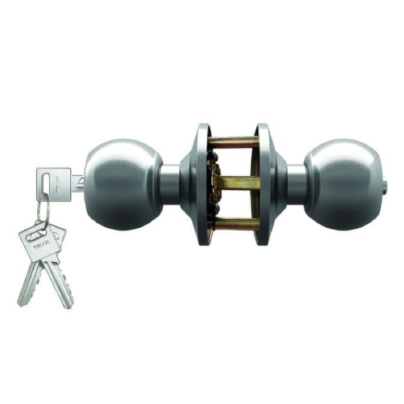 CERRADURA DORMITORIO POMO AI-210 ACERO INOXIDABLE TRAVEX