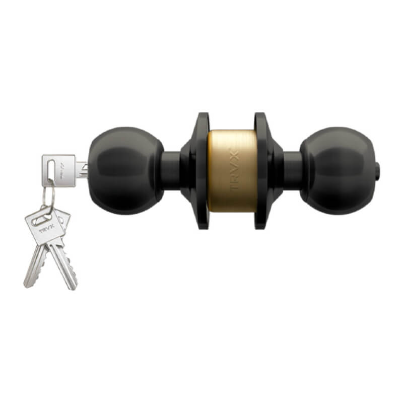 CERRADURA DORMITORIO POMO BQ-2300 BRONCE QUEMADO TRAVEX