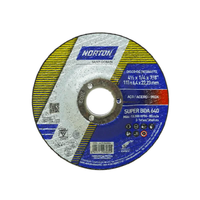 DISCO DESBASTE METAL 4 1/2