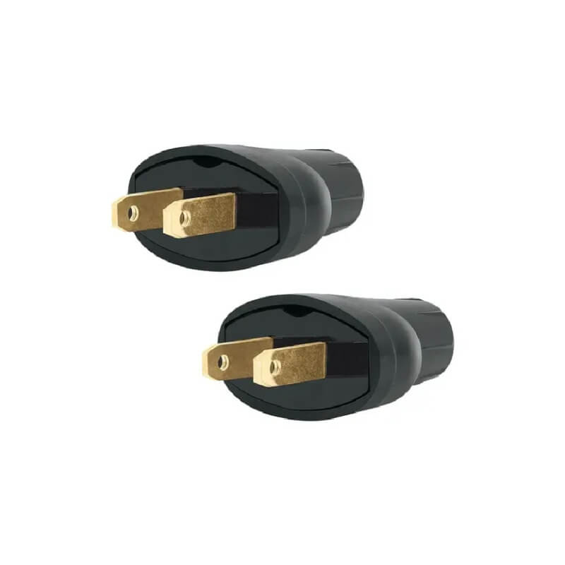 ENCHUFE CAUCHO 2 PZS PATAS PLANAS 46122 VOLTECK