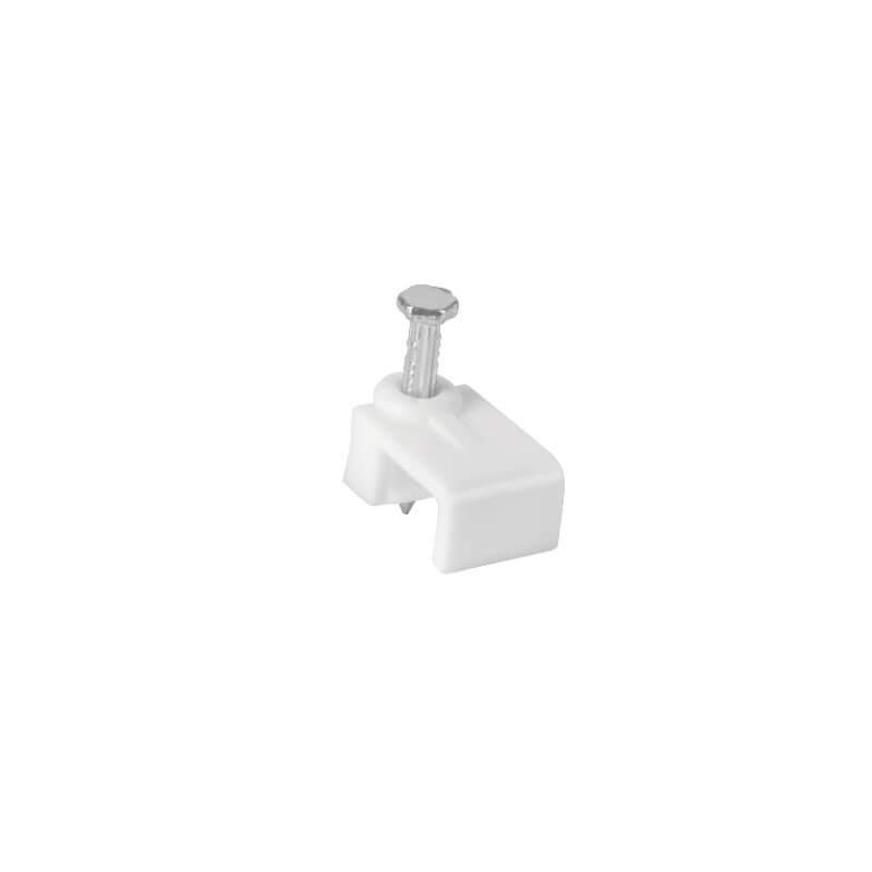 GRAPA PLASTICA CUADRADA 3MM X 6MM BLANCA FUNDA 20 UNIDADES VOLTECK