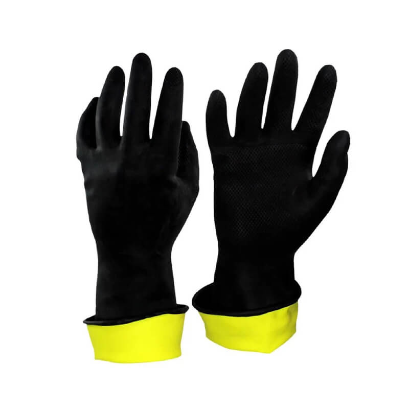 GUANTES CAUCHO BICOLOR TALLA 7 1/2 CALIBRE 22 CELLERI