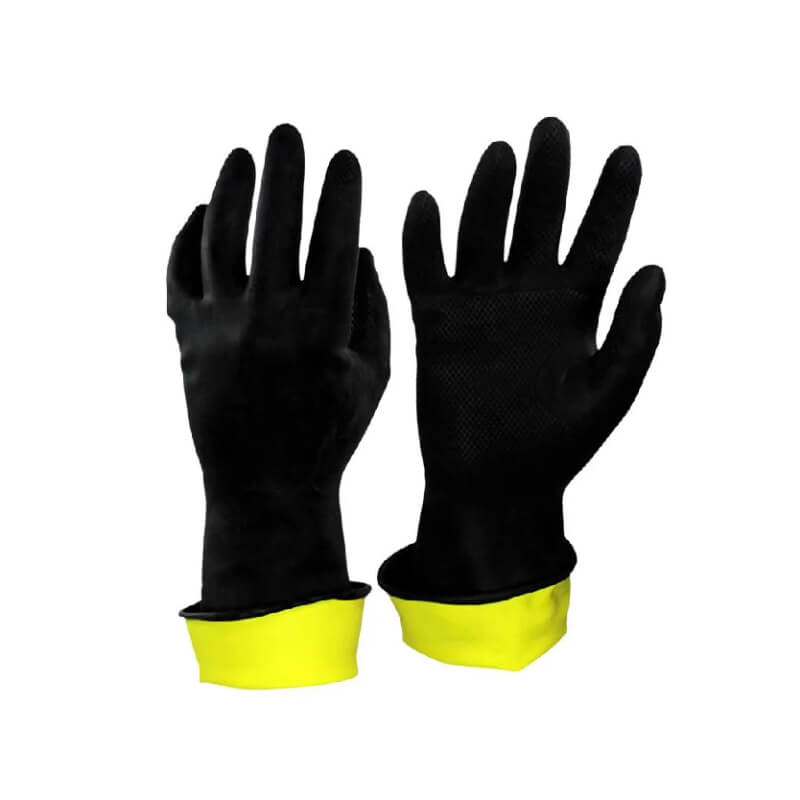 GUANTES CAUCHO BICOLOR TALLA 7 CALIBRE 22 CELLERI
