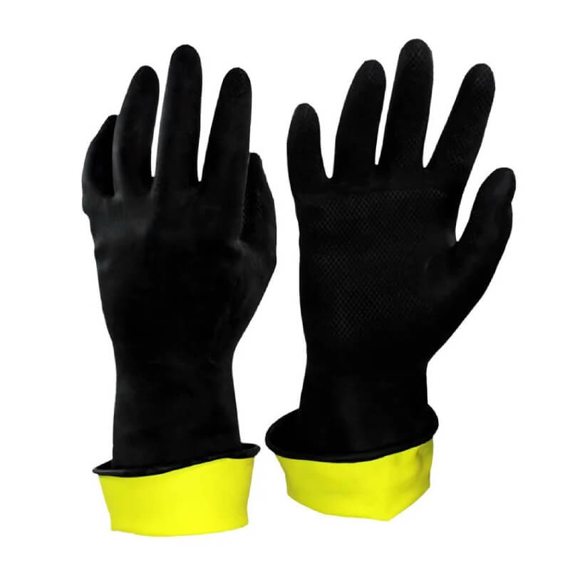 GUANTES CAUCHO BICOLOR TALLA 8 1/2 CALIBRE 22 CELLERI