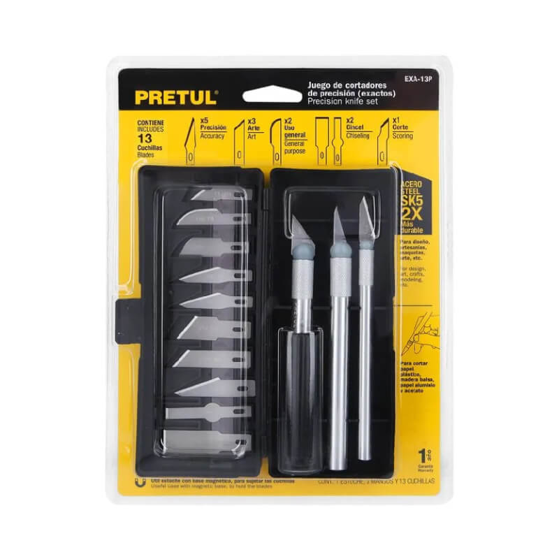 JUEGO BISTURI 13PZ 22409 PRETUL