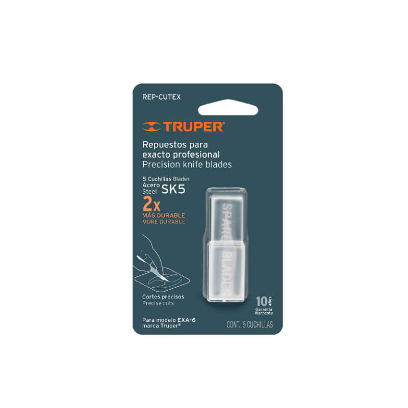 JUEGO CUCHILLAS PARA BISTURI 5PZ 16979 TRUPER