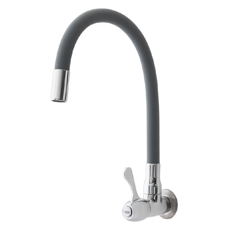 LLAVE PARA COCINA PICO FLEXIBLE GRIS PARA PARED PROACQUA