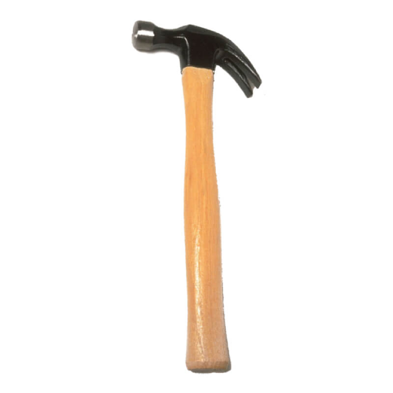MARTILLO DE UÑA 27MM CABO MADERA GS