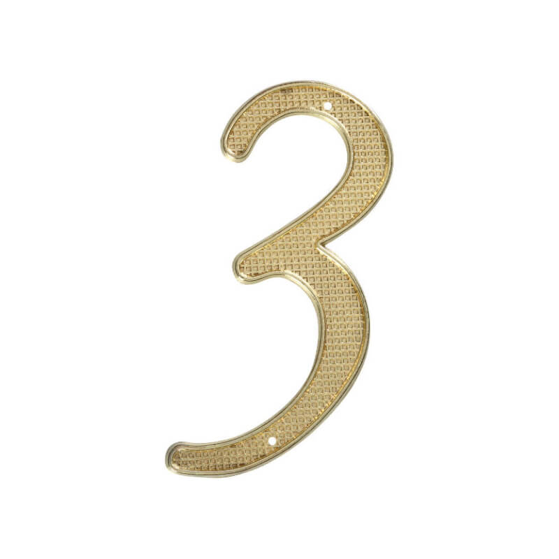 NUMERO 3 DORADO PARA CASA STANLEY