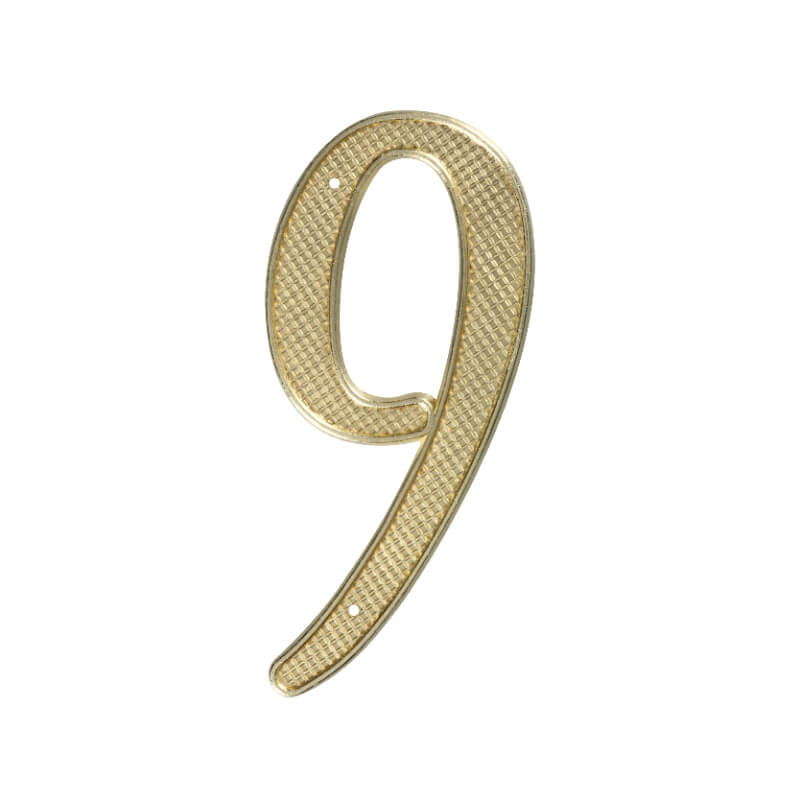 NUMERO 9 DORADO PARA CASA STANLEY