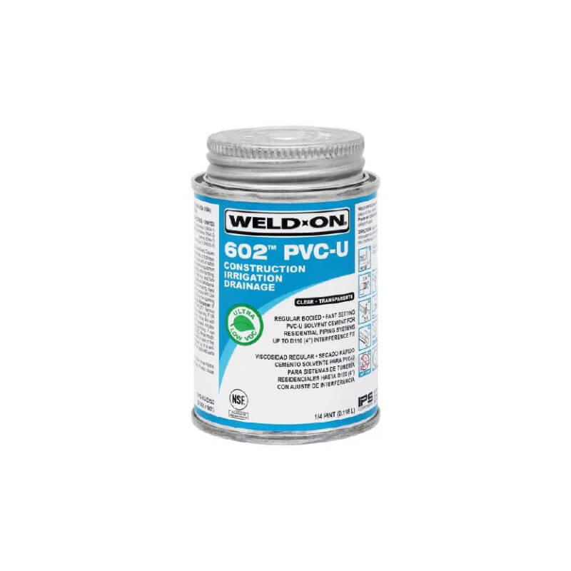 PEGATUBO 602 PVC-U TRANSPARENTE 4OZ (0.118L) WELD-ON